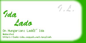 ida lado business card